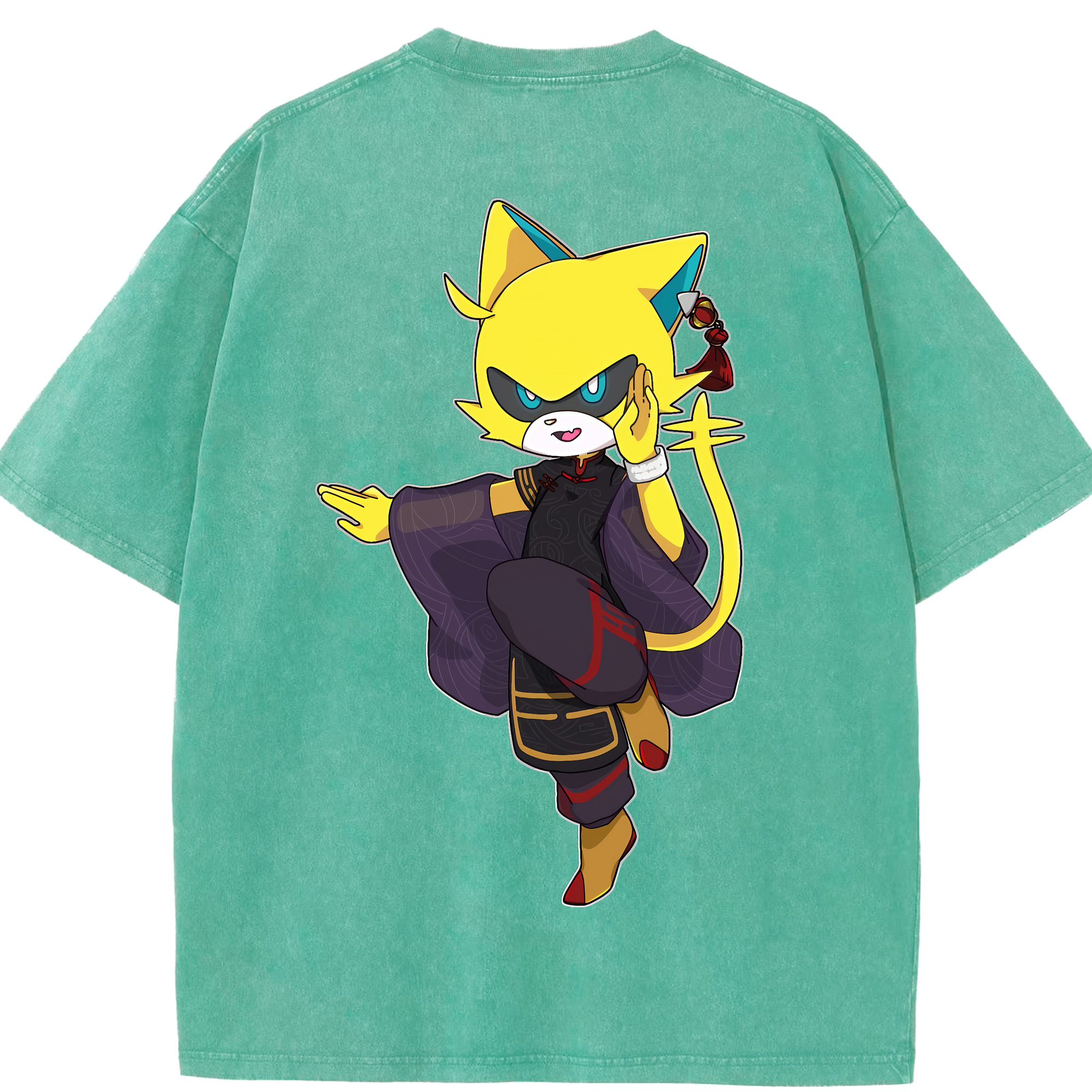 （画像用） 妖怪ウォッチ Yo-kai Watch 綿100% ヴィンテージ風 半袖Tシャツ（背面プリント）